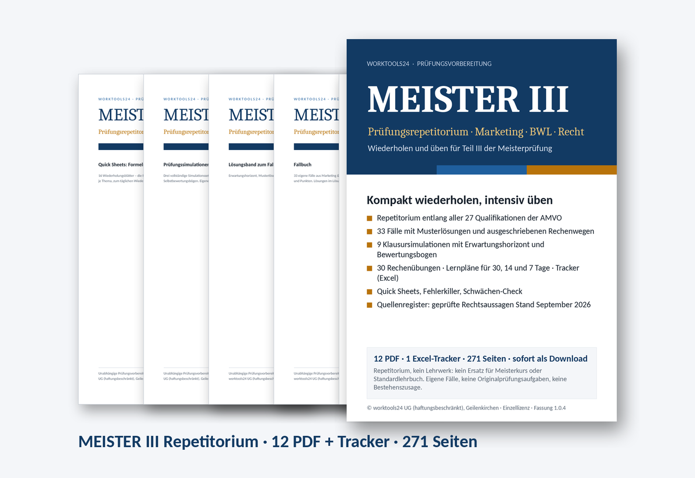 MEISTER III: Lernhandbuch, Fallbuch, Lösungsband, Prüfungssimulationen